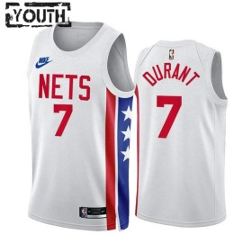 Dres Brooklyn Nets Kevin Durant 7 2022-23 Classic Edition Bijela Swingman - Dječji